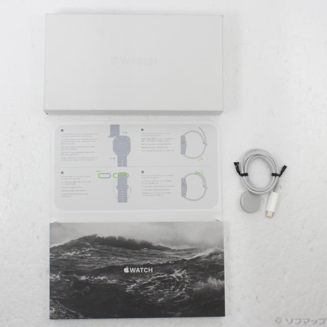 (中古)Apple Apple Watch Ultra GPS + Cellular 49mm チタニウムケース ミッドナイトオーシャンバンド(262-ud)_4