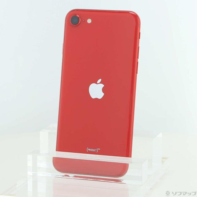 (中古)Apple iPhone SE 第2世代 64GB プロダクトレッド MX9U2J/A SIMフリー(198-ud)