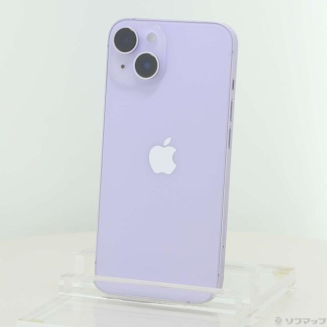 (中古)Apple iPhone14 128GB パープル MPUY3J/A SIMフリー(258-ud)