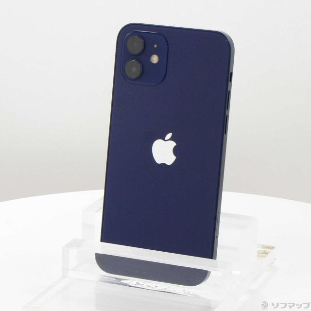(中古)Apple iPhone12 64GB ブルー MGHR3J/A SIMフリー(198-ud)