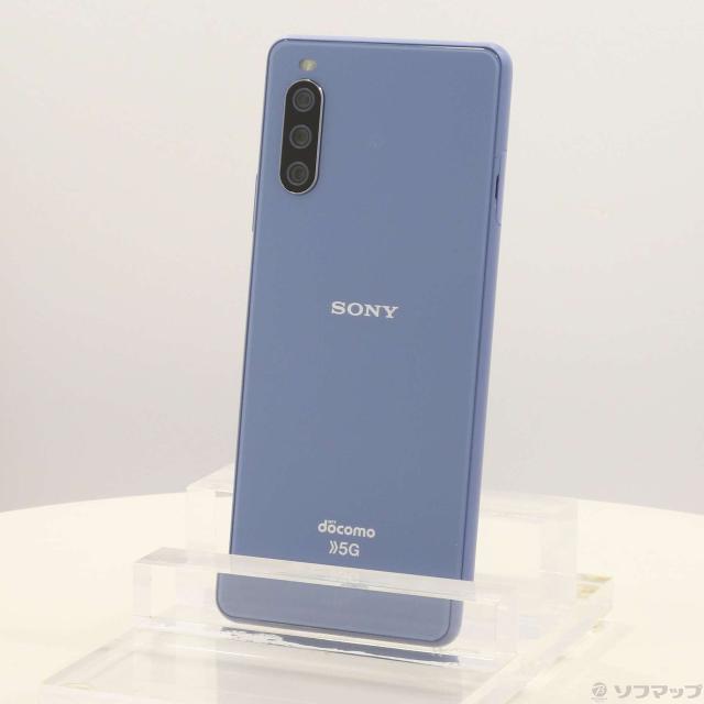 (中古)SONY Xperia 10 III 128GB ブルー SO-52B docomoロック解除SIMフリー(349-ud)