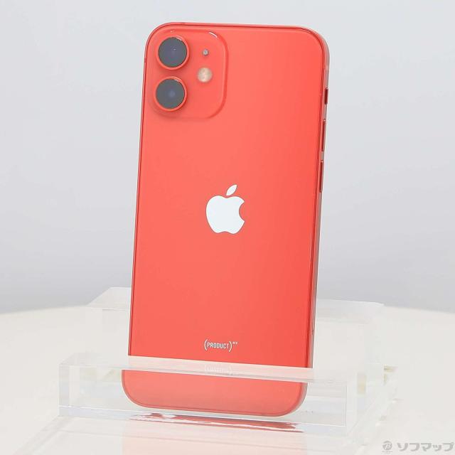 (中古)Apple iPhone12 mini 64GB プロダクトレッド MGAE3J/A SIMフリー(352-ud)