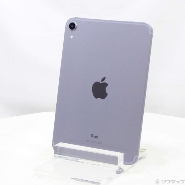 (中古)Apple iPad mini 第6世代 64GB パープル MK8E3J/A auロック解除SIMフリー(377-ud)