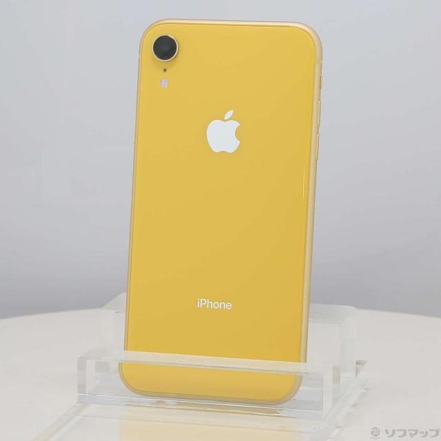 (中古)Apple iPhoneXR 64GB イエロー MT082J/A SoftBank(198-ud)