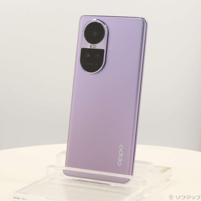 (中古)OPPO OPPO Reno10 Pro 5G 256GB グロッシーパープル A302OP Softbank SIMフリー(269-ud)