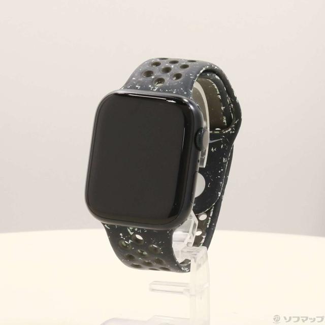 (中古)Apple Apple Watch Series 9 GPS 45mm ミッドナイトアルミニウムケース ミッドナイトスカイNikeスポーツバンド(262-ud)