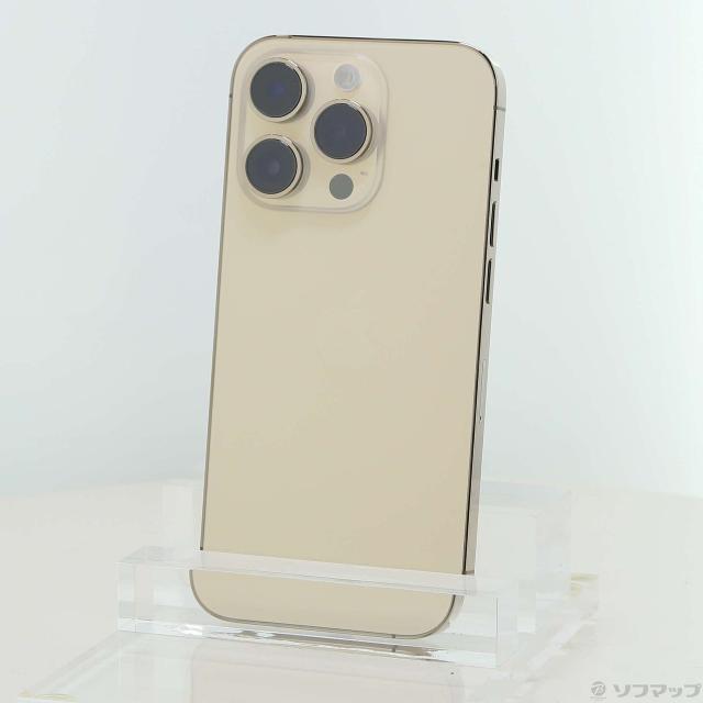 中古)Apple iPhone14 Pro 128GB ゴールド MQ073J/A SIMフリー(349-ud 