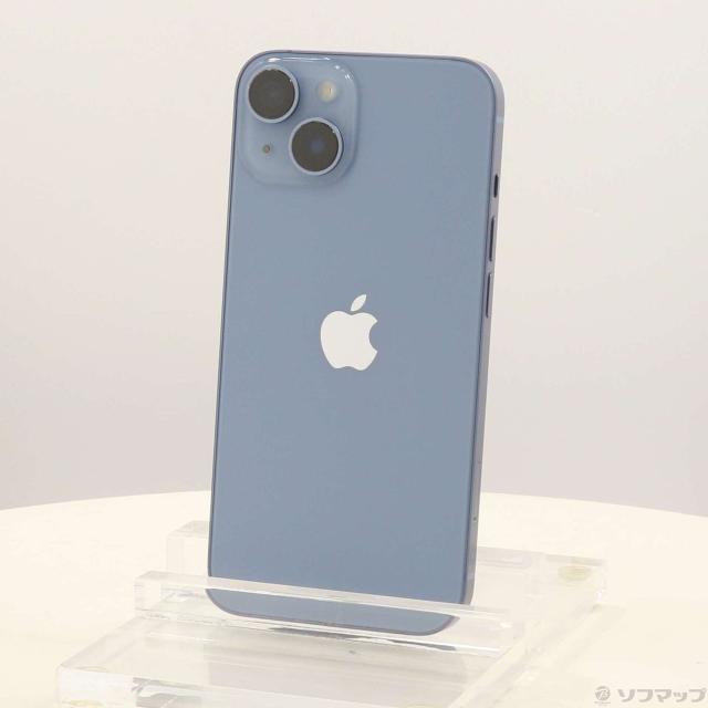 (中古)Apple iPhone14 512GB ブルー MPXM3J/A SIMフリー(368-ud)
