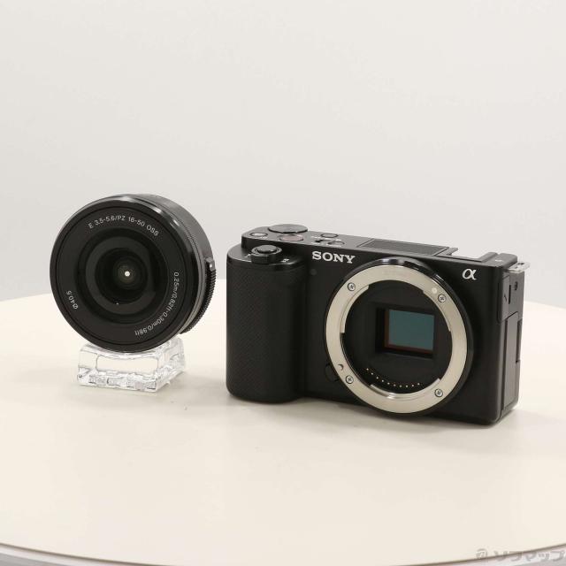 (中古)SONY VLOGCAM ZV-E10L パワーズームレンズキット ブラック(198-ud)