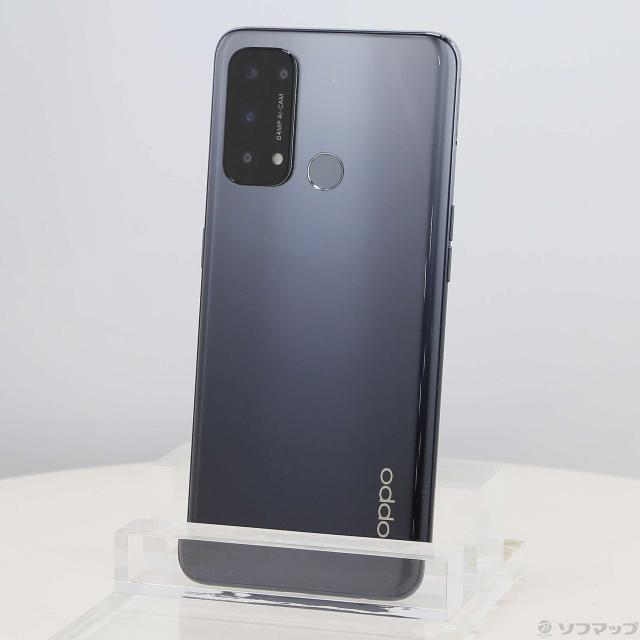 (中古)ワイモバイル OPPO Reno5 A 128GB シルバーブラック A103OP Y!mobile SIMフリー(269-ud)