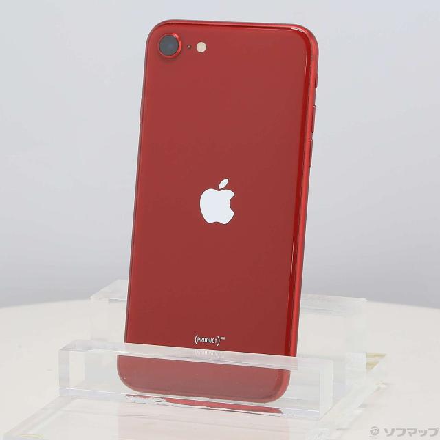 (中古)Apple iPhone SE 第3世代 64GB プロダクトレッド MMYE3J/A SIMフリー(196-ud)