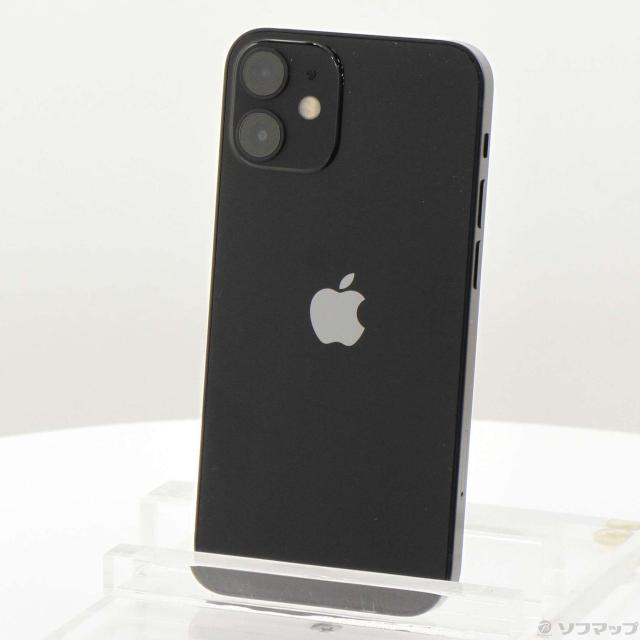 (中古)Apple iPhone12 mini 128GB ブラック MGDJ3J/A SIMフリー(305-ud)
