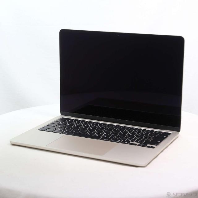 (中古)Apple MacBook Air 13.6-inch Early-2025 MC6A4J/A Apple M4 10コアCPU_10コアGPU 24GB SSD2TB スターライト (26.3 Tahoe)(262-ud)