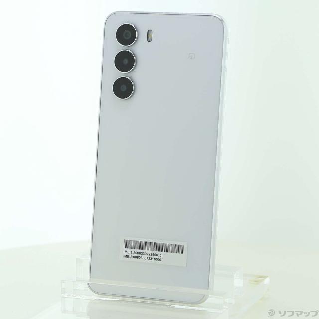 (中古)ZTE nubia S 5G 128GB ホワイト A403ZT Y!mobile SIMフリー(377-ud)