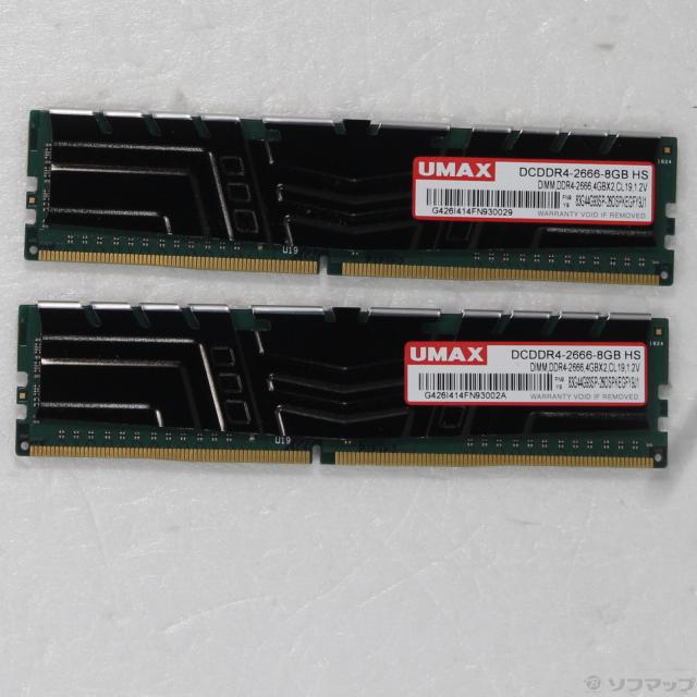 (中古)UMAX DCDDR4-2666-8GB HS(297-ud)