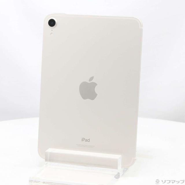 (中古)Apple iPad mini 第6世代 64GB スターライト MK8C3J/A docomoロック解除SIMフリー(352-ud)