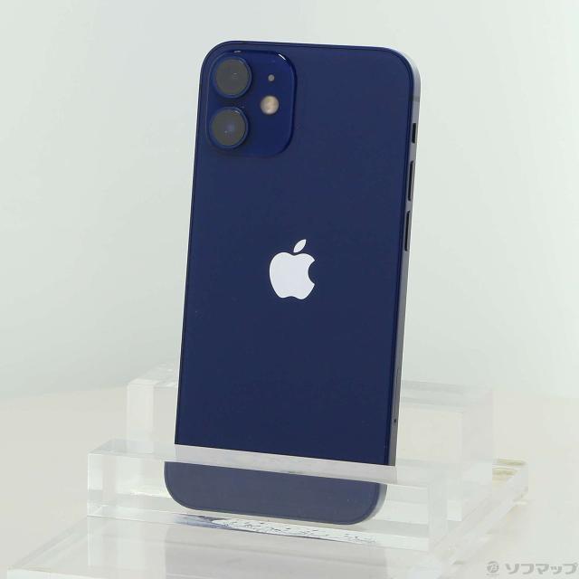 (中古)Apple iPhone12 mini 64GB ブルー MGAP3J/A SIMフリー(377-ud)