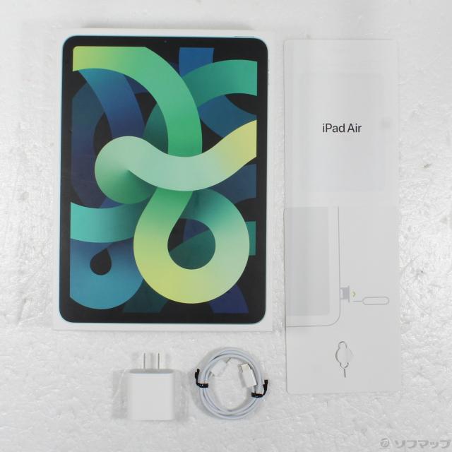 (中古)Apple iPad Air 第4世代 256GB グリーン MYH72J/A auロック解除SIMフリー(276-ud)_4