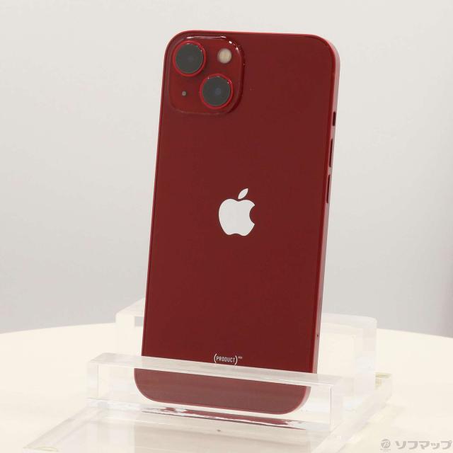 (中古)Apple iPhone13 128GB プロダクトレッド MLNF3J/A SIMフリー(305-ud)