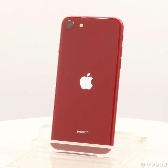 (中古)Apple iPhone SE 第3世代 64GB プロダクトレッド MMYE3J/A SIMフリー(352-ud)