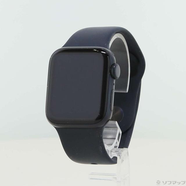 (中古)Apple Apple Watch SE 第2世代 GPS 40mm ミッドナイトアルミニウムケース ミッドナイトスポーツバンド(348-ud)
