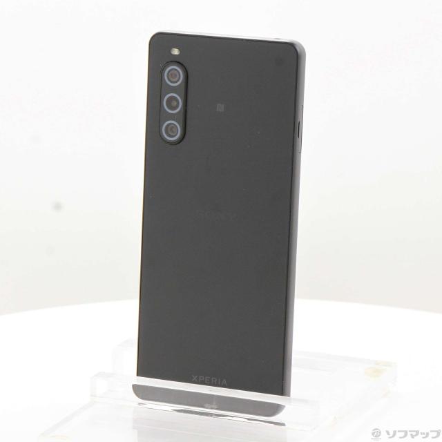 (中古)SONY Xperia 10 V 128GB ブラック SOSAY2 Softbank SIMフリー(276-ud)