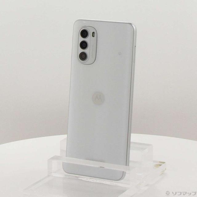 (中古)Motorola moto g52j 5G 128GB パールホワイト PATM0001JP SIMフリー(198-ud)