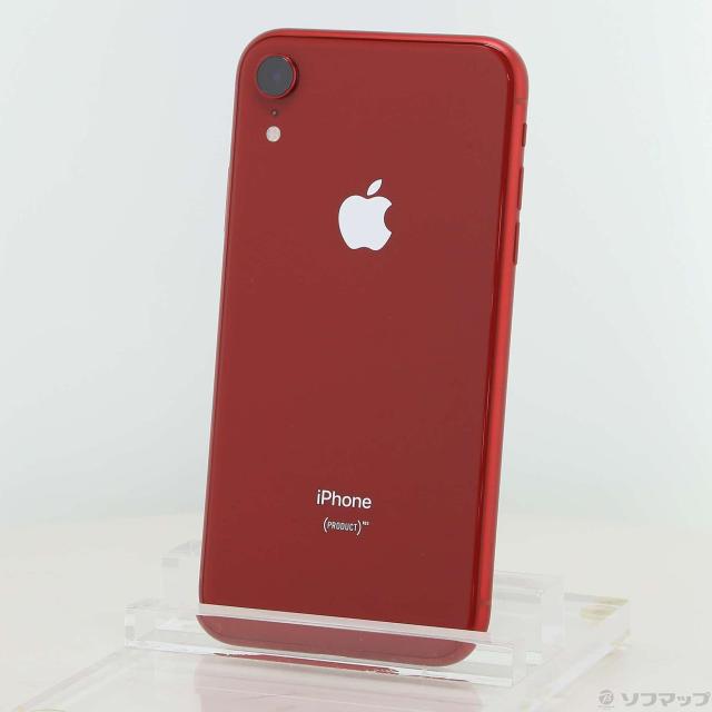 (中古)Apple iPhoneXR 64GB プロダクトレッド MT062J/A SIMフリー(198-ud)