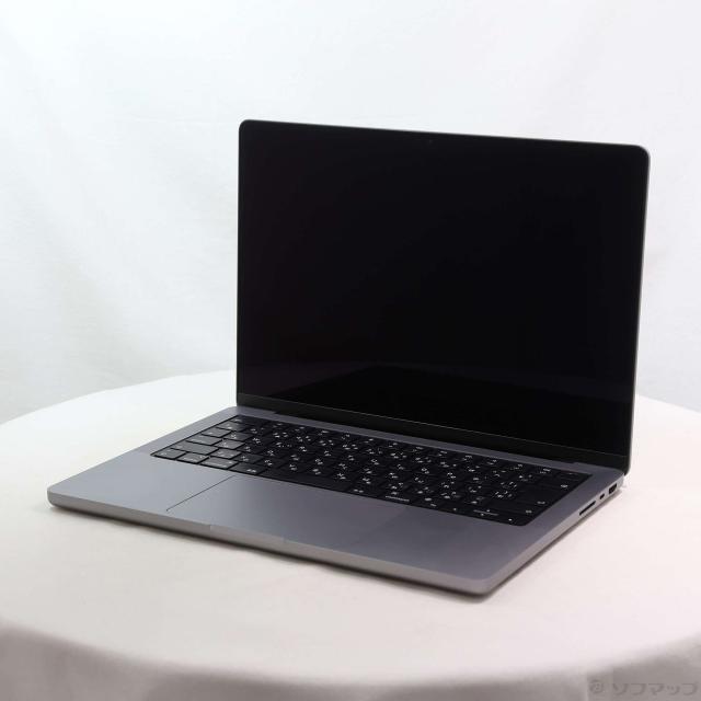 (中古)MacBook Pro 14.2-inch Late-2021 MKGQ3J/A M1 Pro 10コアCPU_16コアGPU 32GB SSD2TB スペースグレイ (26.4 Tahoe)(276-ud)