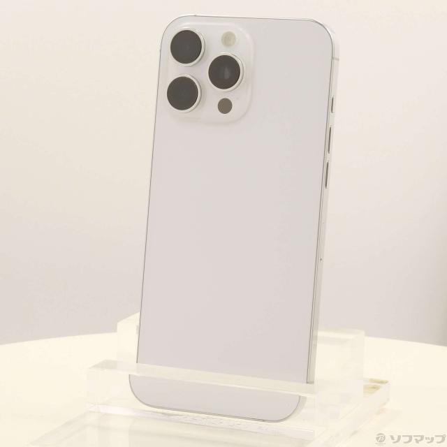 (中古)Apple iPhone16 Pro Max 256GB ホワイトチタニウム MYWH3J/A SIMフリー(198-ud)
