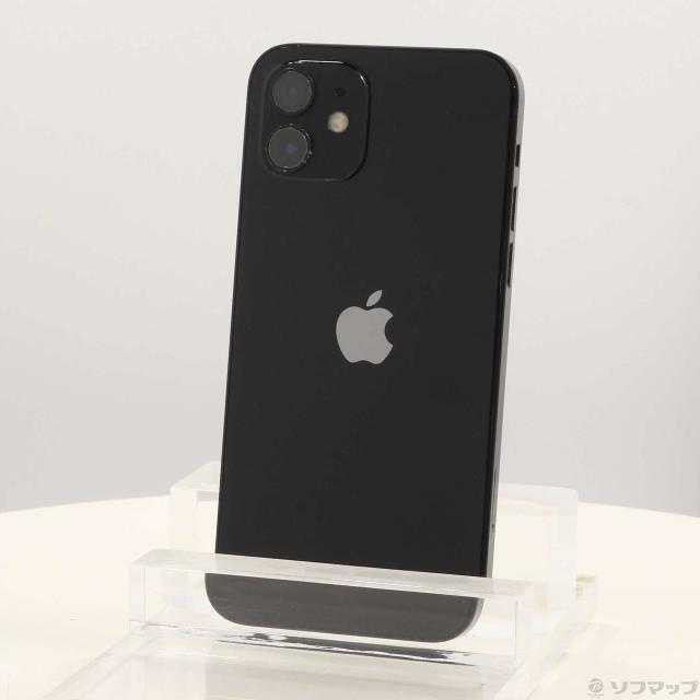 (中古)Apple iPhone12 64GB ブラック MGHN3J/A SIMフリー(276-ud)