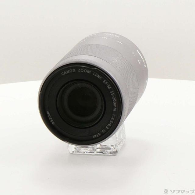 (中古)Canon EF-M55-200MM F4.5-6.3 IS STM シルバー(198-ud)