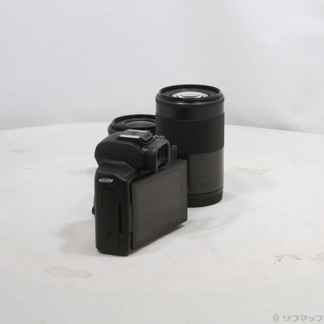 中古)Canon EOS Kiss M ダブルズームキット ブラック(196-ud)