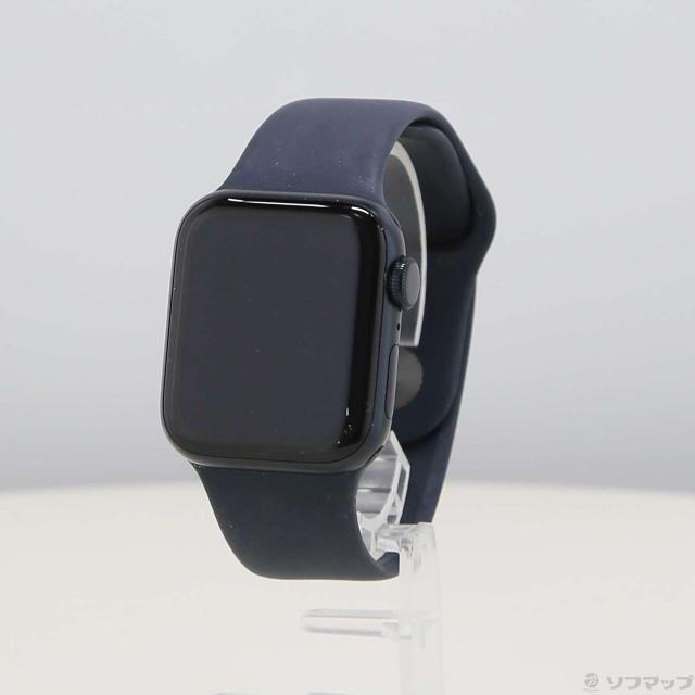 (中古)Apple Apple Watch SE 第2世代 GPS 40mm ミッドナイトアルミニウムケース ミッドナイトスポーツバンド(251-ud)