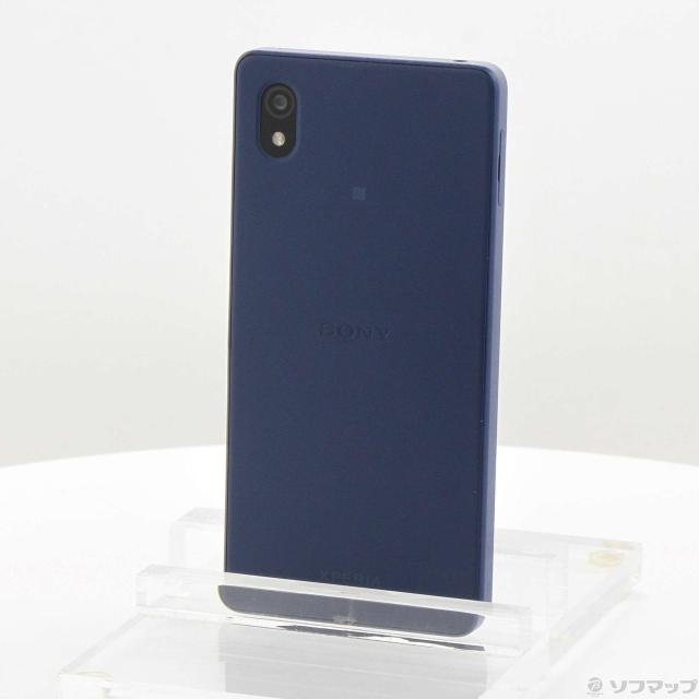 (中古)ワイモバイル Xperia Ace III 64GB ブルー A203SO Y!mobile SIMフリー(258-ud)