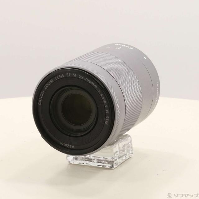 (中古)Canon EF-M55-200MM F4.5-6.3 IS STM シルバー(198-ud)