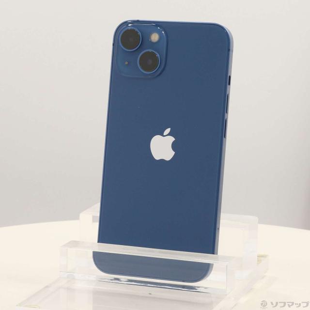(中古)Apple iPhone13 128GB ブルー MLNG3J/A SIMフリー(305-ud)