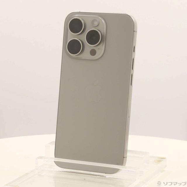 (中古)Apple iPhone15 Pro 256GB ナチュラルチタニウム MTUF3J/A SIMフリー(348-ud)