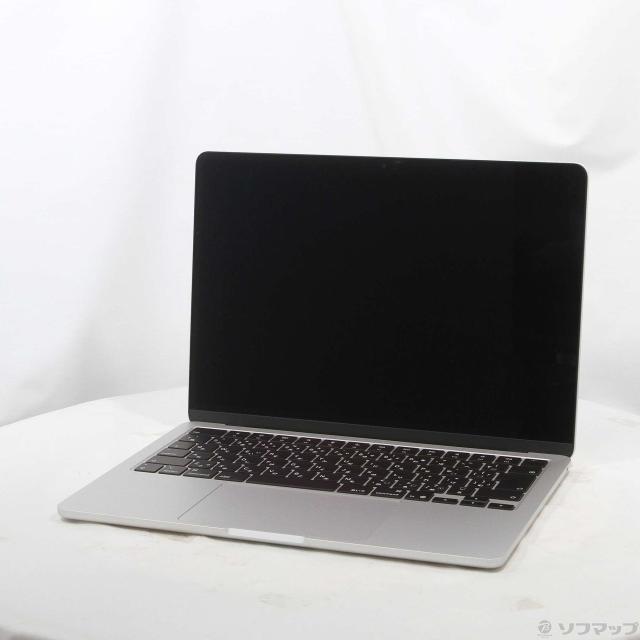 (中古)(展示品) MacBook Air 13.6-inch Early-2025 MW0W3J/A M4 10コアCPU_8コアGPU 16GB SSD256GB シルバー (26.3 Tahoe)(198-ud)
