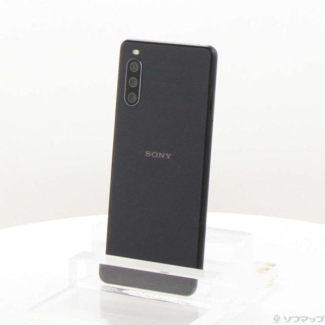 (中古)SONY Xperia 10 III Lite 64GB ブラック XQ-BT44 SIMフリー(258-ud)
