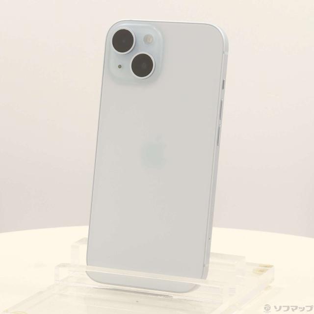 (中古)Apple iPhone15 256GB ブルー MTMR3J/A SIMフリー(348-ud)