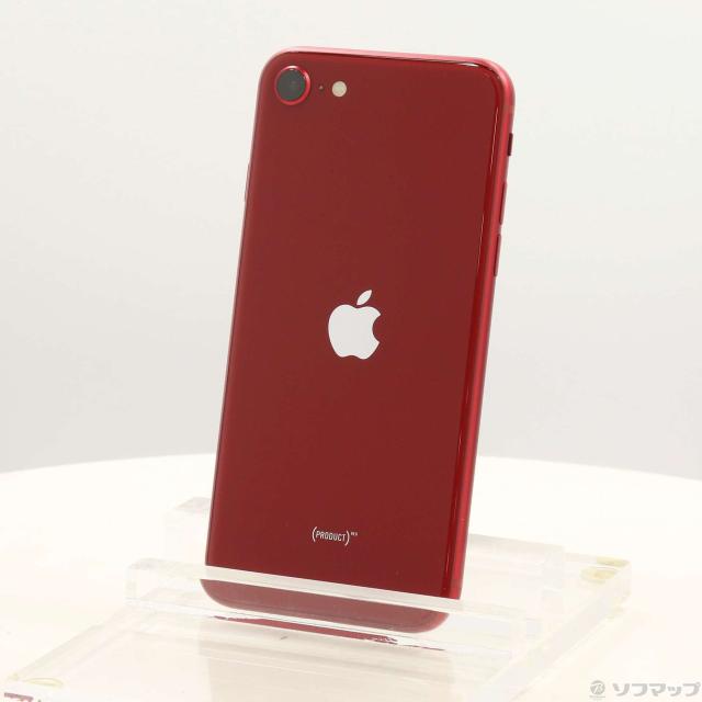 (中古)Apple iPhone SE 第3時人 64GB 生産物赤いこと MMYE3J/A SIM無償性(258-ud)