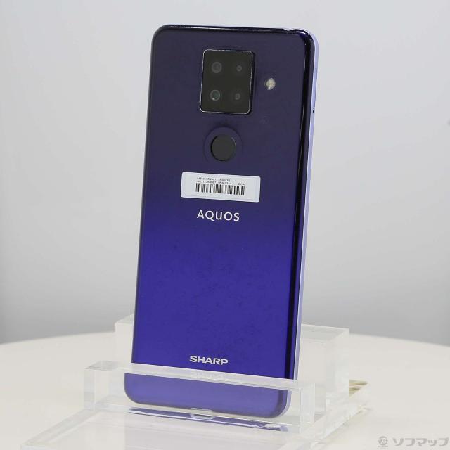 (中古)SHARP AQUOS sense4 plus 128GB パープル SH-M16 SIMフリー(305-ud)