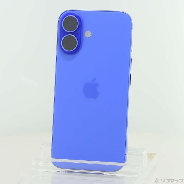 (中古)Apple iPhone16 256GB ウルトラマリン MYE03J/A SIMフリー(305-ud)