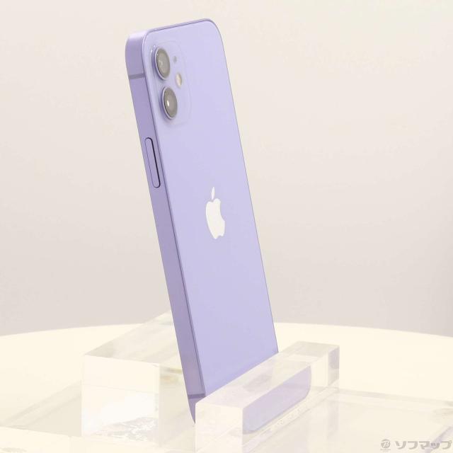 中古)Apple iPhone12 256GB パープル MJNK3J/A SIMフリー(349-ud)の