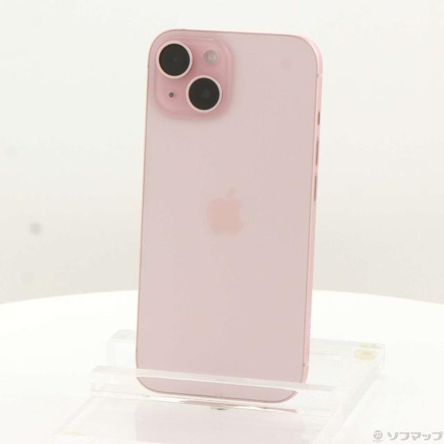 中古)Apple iPhone15 128GB ピンク MTMJ3J/A SIMフリー(198-ud)