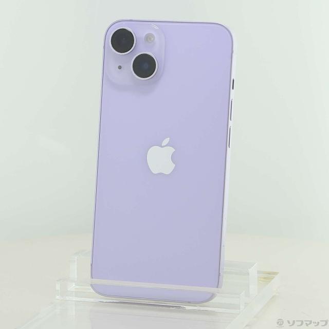 中古)Apple iPhone14 256GB パープル MPW93J/A SIMフリー(368-ud