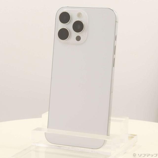(中古)Apple iPhone16 Pro Max 256GB ホワイトチタニウム MYWH3J/A SIMフリー(198-ud)