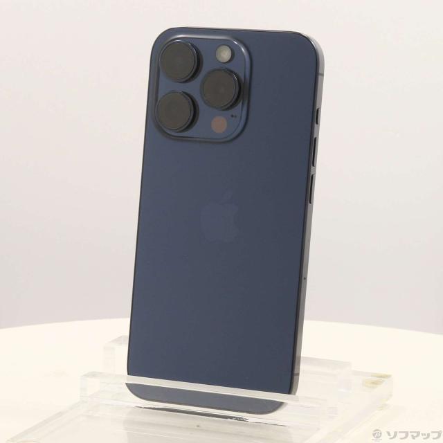 (中古)Apple iPhone15 Pro 256GB ブルーチタニウム MTUG3J/A SIMフリー(348-ud)