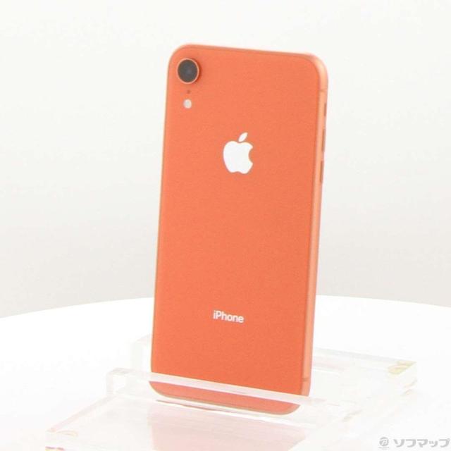 (中古)Apple iPhoneXR 64GB コーラル MT0A2J/A SIMフリー(262-ud)